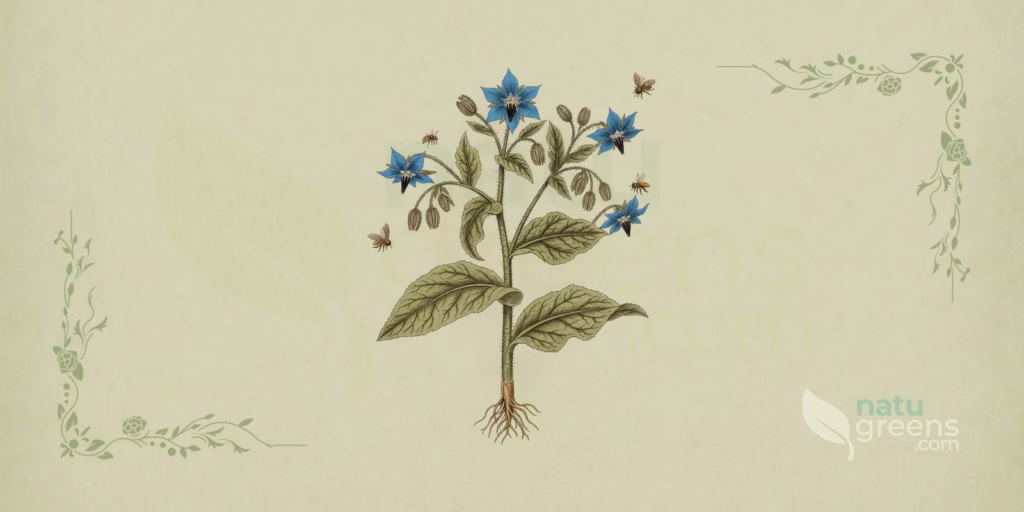 Borago officinalis（ボリジ）の効能・特徴・使い方を解説