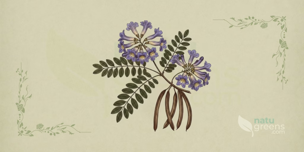 Jacaranda caroba:植物プロフィール、特性と伝統的な用途
