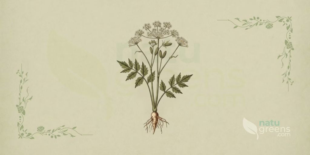 Osha (Ligusticum porteri), erbacea perenne di grande taglia delle Apiaceae, legata alle praterie subalpine e al sottobosco aperto delle montagne del Nord America occidentale.