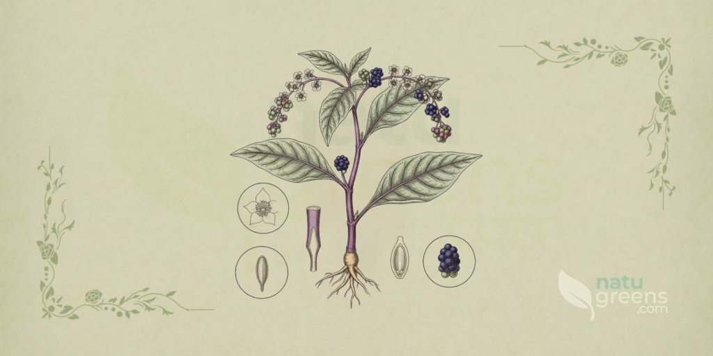 Phytolacca americana（ヨウシュヤマゴボウ）の効能と特徴