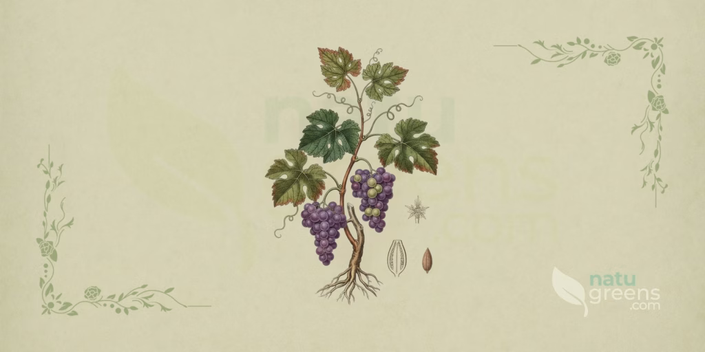 Vitis vinifera(ブドウ)の伝統的な効能・特徴・使い方を解説