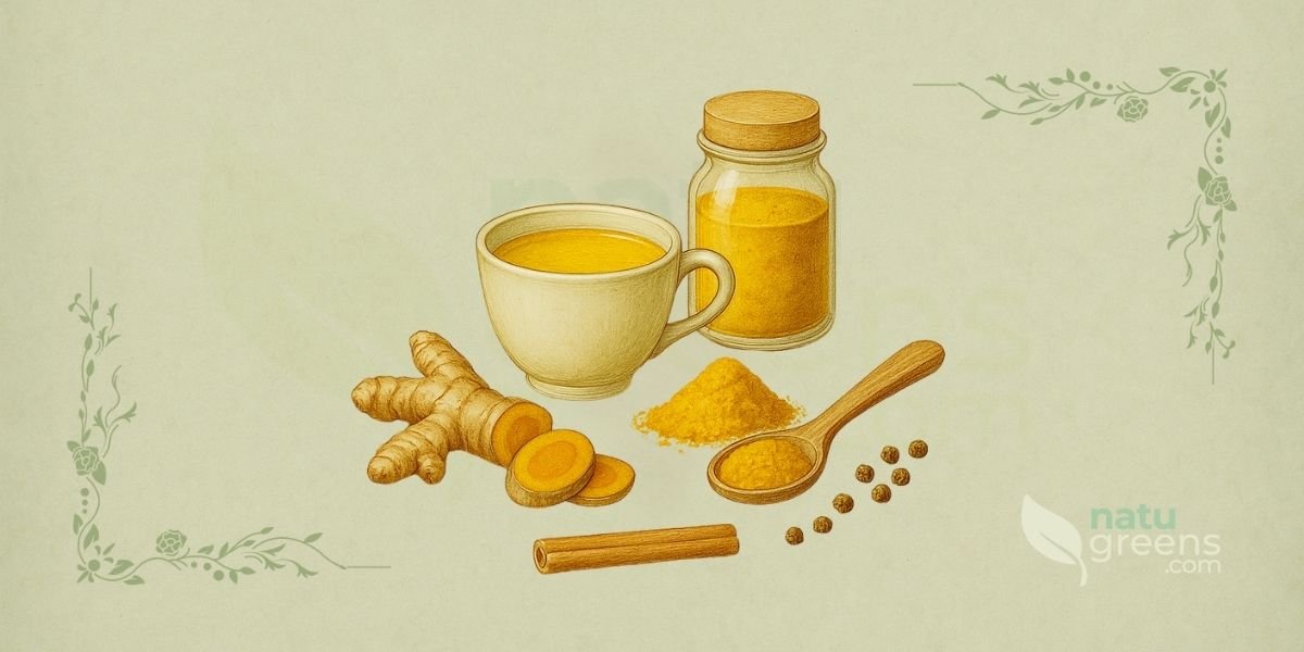 Curcuma longa golden milk preparation
